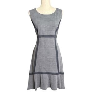 NWT Anthropologie Tabitha Gray Patterned Midi Dress Size 12 1373